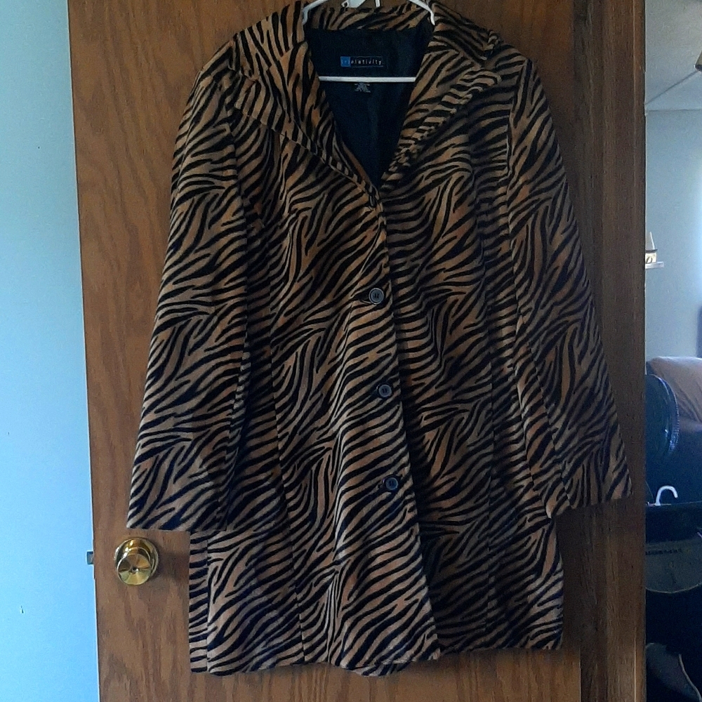 Relativity Animal Print Jacket